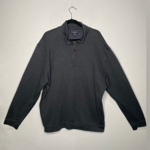 Brooks Brothers Gray Quarter Zip XXL Pullover Top